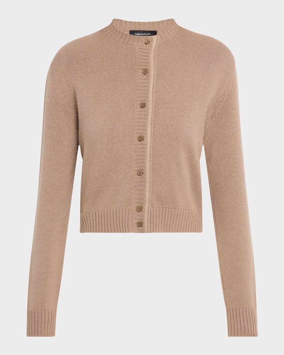 Beaded Crewneck Cardigan